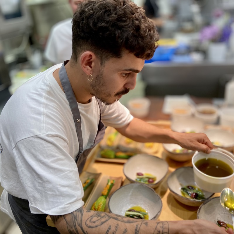 4 manos rte riff bernd knoller y harry cummins la marserie Valencia Culinary festival2022